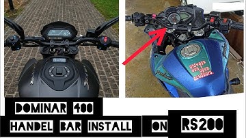 Dominar400 handel bar install on pulsar Rs200💥