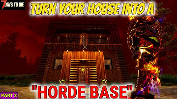 7 Days To Die Alpha 19, Build A Live In Horde Base, Base Building Beginner Tips, How to guide