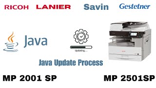Ricoh Mp 20012501Sp Printer Java Update Process How To Update Ricoh Mp2001 2501Sp Java