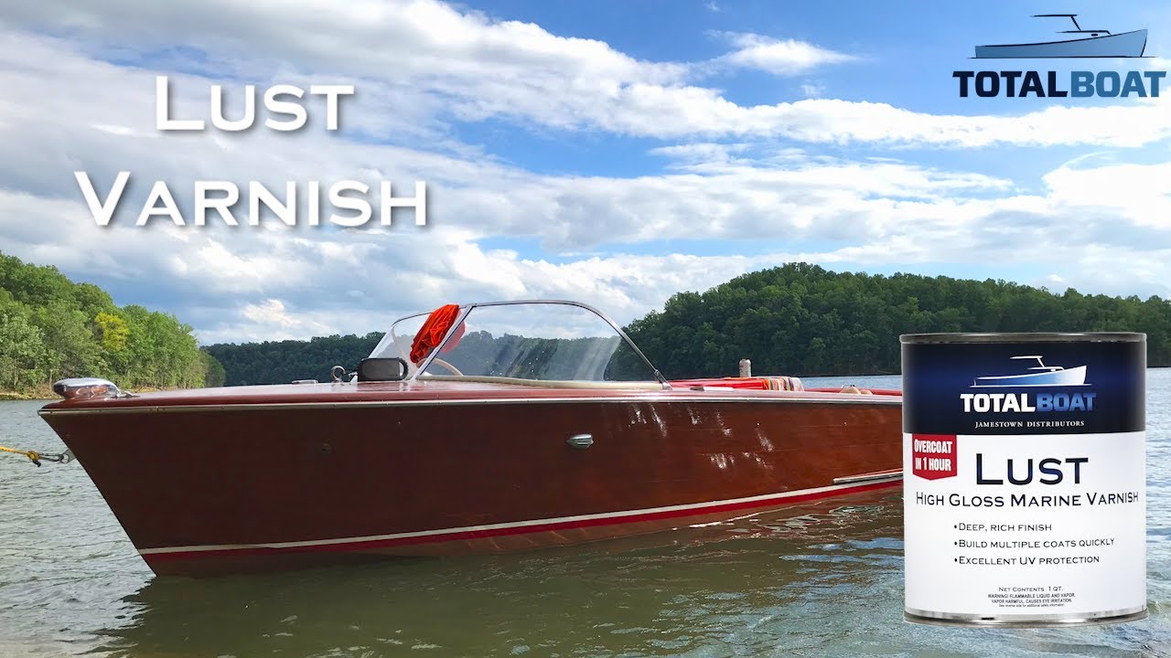 TotalBoat- Lust Marine Varnish, High Gloss and Matte Finish for Wood,  Boats, Outdoor Furniture (High Gloss, Gallon) High Gloss Gallon 