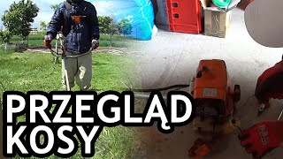 Przegląd kosy spalinowej STIHL fs120 (wymiana filtra powietrza, filtra paliwa, uzupełnienie smaru)