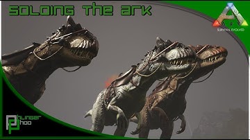 Soloing the Ark S4E44 - Triple Allosaurus Taming + New Metal refinery!