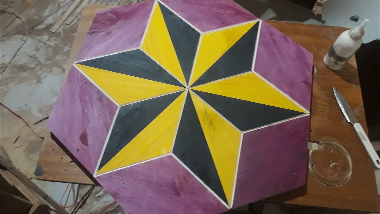 Corte pra mesa de madeira; Projeto criativo...