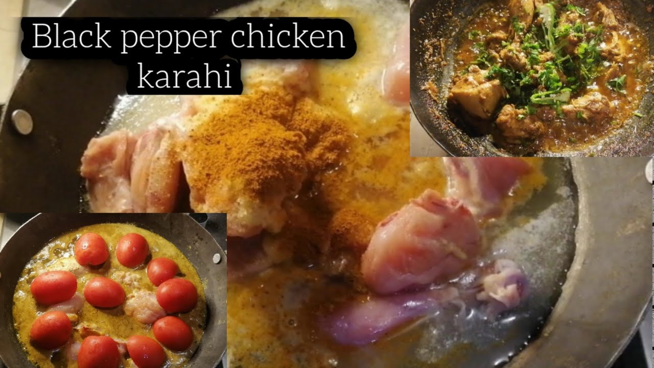 Black pepper chicken karahi recipe _ Black pepper chicken _Rabbia Ehsan