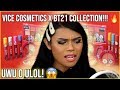 VICE COSMETICS X BT21 MAKEUP COLLECTION ON DARK SKIN & LIPS! OH ANU MGA ARMY?! + HUGE GIVEAWAY!!!