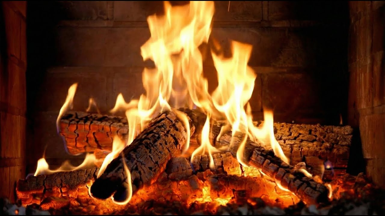 🔥 Cozy Fireplace 4K (12 HOURS). Relaxing Fireplace with Crackling Fire Sounds. Fireplace Burning 4K