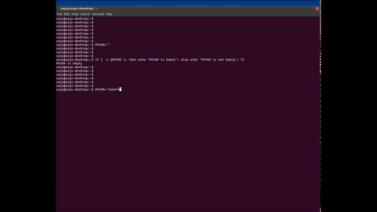 shellscript how to check whether a variable is empty or not - YouTube Shellscript How To Check Whether A Variable Is Empty Or Not - Youtube