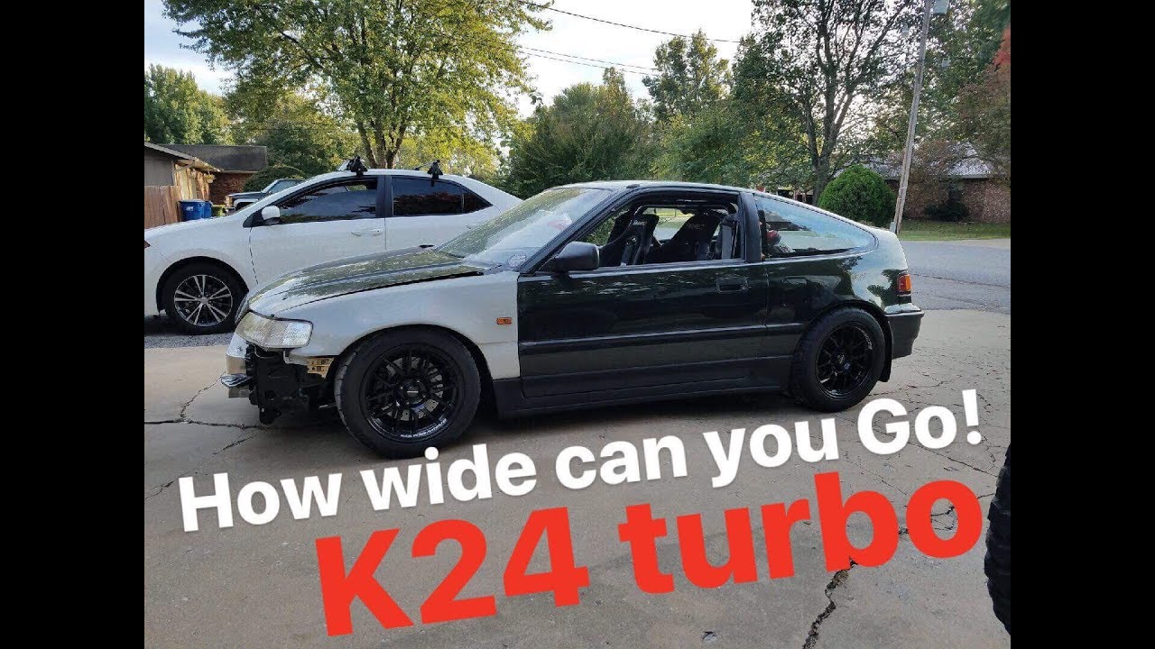 CRX k24 turbo wide G4 fenders YouTube