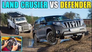 Toyota Land Cruiser VS Land Rover Defender | Off-Road 4x4 Challenge - BeamNG