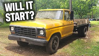 WILL IT START? Abandoned 1978 Ford F350 UHAUL RENTAL TRUCK