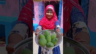 Muslim girl cooking amsotto making #rawmango #pickle #amsotto