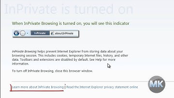 Internet Explorer 8 - Using InPrivate Browsing
