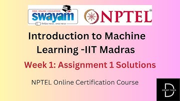 Introduction to Machine Learning -IIT Madras Week 1 Assignment Answers  ||Jan 2024||  NPTEL