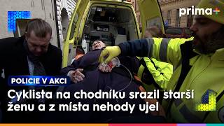 Cyklista na chodníku srazil starší ženu a z místa nehody ujel | Policie v akci