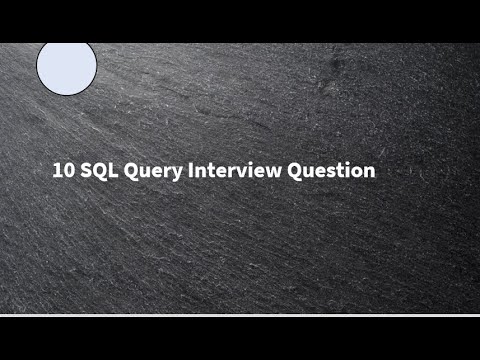 SQL Interview Questions