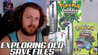 EXPLORING OLD SAVES FILES IN POKEMON GAMES!!