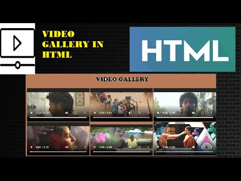 How To Make Video Gallery Using HTML | HTML | Video Gallery | Easy Html ...