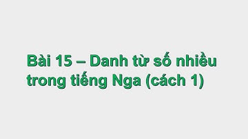 Bài 15 - Danh từ cách 1 số nhiều trong tiếng Nga | HỌC TIẾNG NGA SIÊU DỄ CÙNG TANIA