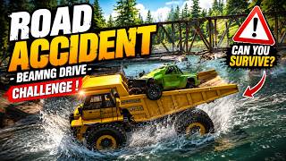 Cars vs Bottomless Water Pit!  BeamNG drive
