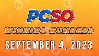 P111M Jackpot Grand Lotto 6/55, 2D, 3D, 4D, and Megalotto 6/45 | September 4, 2023