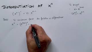 differentiation af x^n