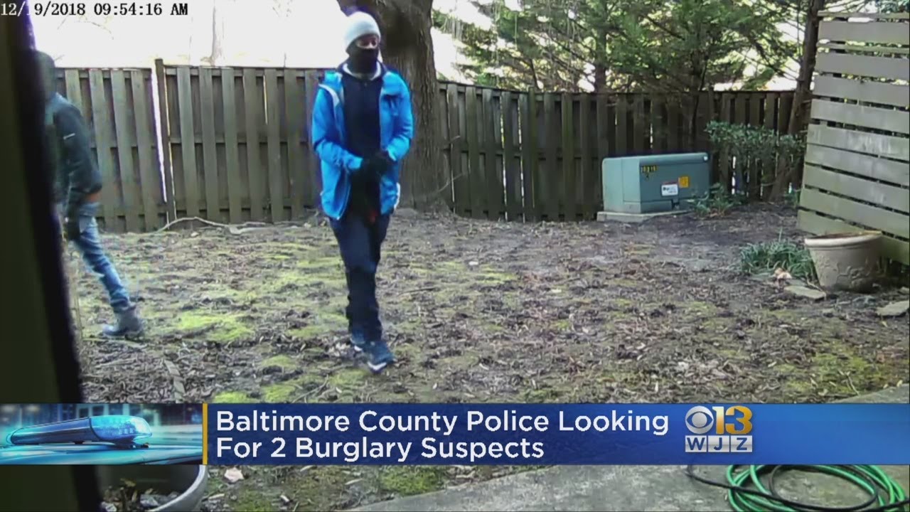 Baltimore County Police Looking for 2 Burglary Suspects - YouTube