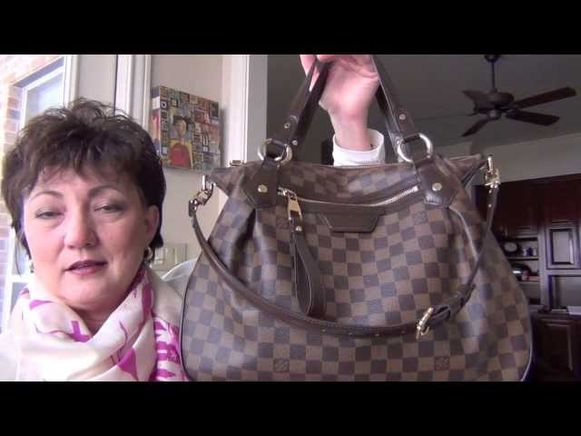 Louis Vuitton Damier Ebene Evora MM Shoulder Bag or Satchel - A