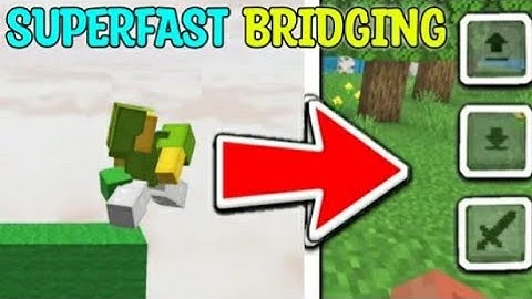 How to speed bridge in Minecraft pe new touch controls. 3 easy tricks.