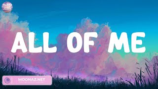 All of Me - John Legend (Lyrics) Pitbull, Bruno Mars, Gotye,...