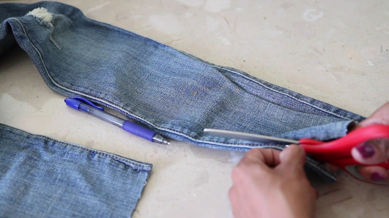 DIY Corte de MODA PARA TUS JEANS fácil y rápido (DENIM UNEVEN TRENDY CUT OFF) I ALMALATINA29