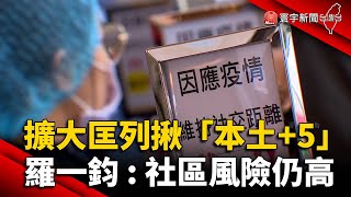 擴大匡列揪「本土+5」羅一鈞:社區風險仍高@globalnewstw