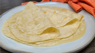 How to make Soft Flour Tortillas \/ Burrito \/ Taco Wrappers \/ Step by Step - Episode 1209