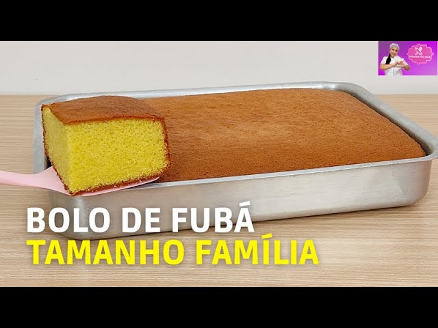 BOLO SIMPLES DE TRIGO FOFINHO TAMANHO FAMÍLIA