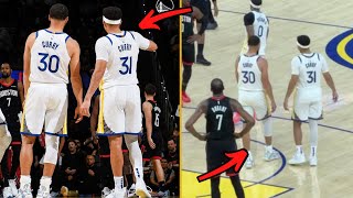 Steph Curry & Seth Curry Sharing The Court For The First Time in Their Careers Warriors vs. Rockets!
