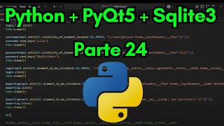 PYTHON + PYQT5 + SQLITE3 - PARTE 24