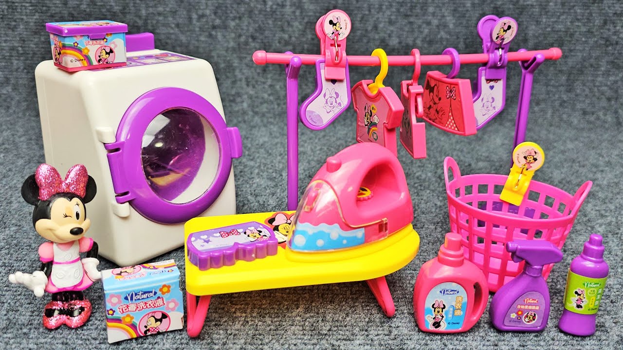 Disney Minnie Mouse Laundry Playset [K.268] Satisfying with Unboxing Toys Compilation ASMR