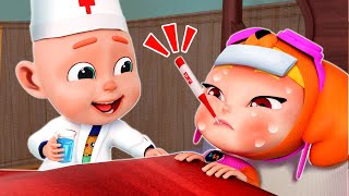 Sick Song + Wheels On The Bus Go Round and Round and More Nursery Rhymes & Kids Songs