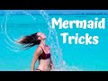 Mermaid tricks underwater