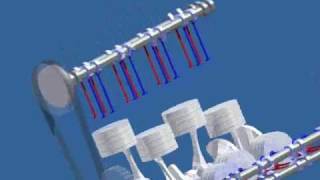 Ferrari F430 v8 Engine 3D Animation