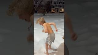 Shevy Try To Go In The Snow No Shoes