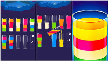 Love Water Color Sort Puzzle Gameplay 11 , Android Games ios Walkthrough Simulator Think Brain