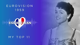 Eurovision 1959: My top 11
