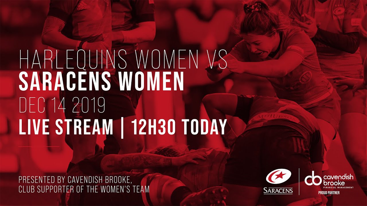 Live Stream Harlequins Women vs Saracens Women (2019/20 Tyrrells Premier 15s)