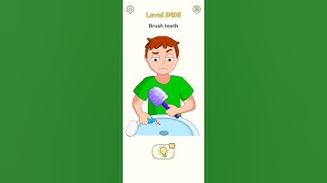 Dop 2 | Level 3493 | Brush teeth 🪥 | Delete one part | ‎@Dop2Gaming1122 | #Dop2 #gaming1122 #shorts