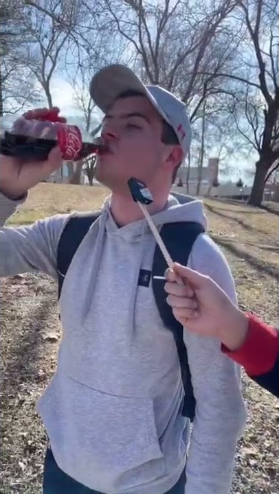 Chug this coke without burping for $10