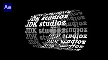 3D Cylinder Looping Text Effects in Adobe After Effect