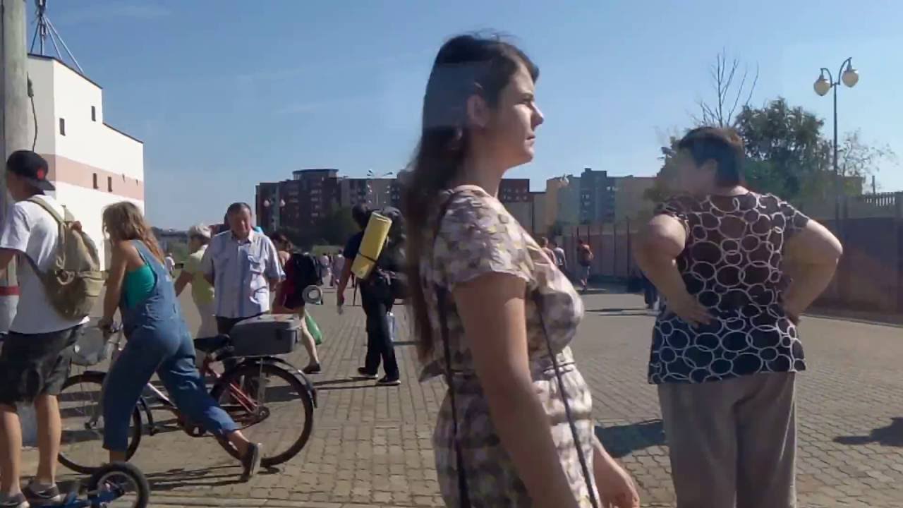 . Большая Волга- Дубна. Поездка на электричке по городу (Московская область)