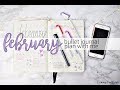 February Bullet Journal Plan with Me