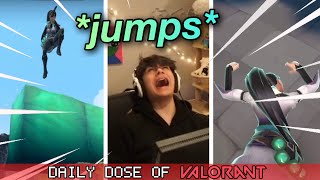 grim sage walled TOO high... (HILARIOUS VALORANT MOMENTS)
