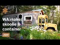 WA maker turns skoolie, short-bus & container into family home